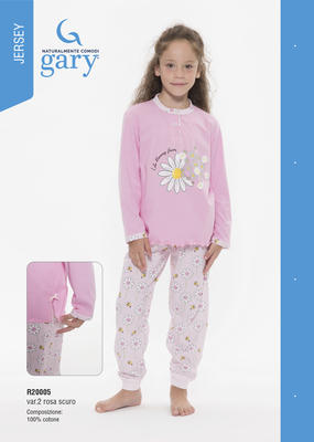 LITTLE GIRL PAJAMAS R30005 Tellini S.r.l. Wholesale Clothing